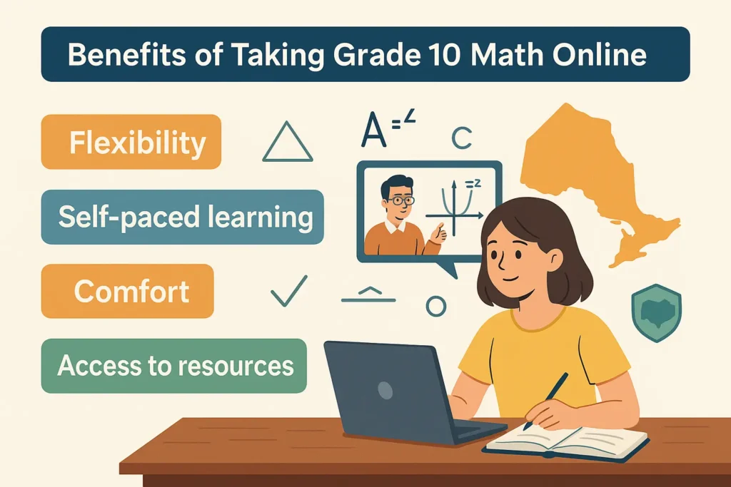 benefits of taking grade 10 math online